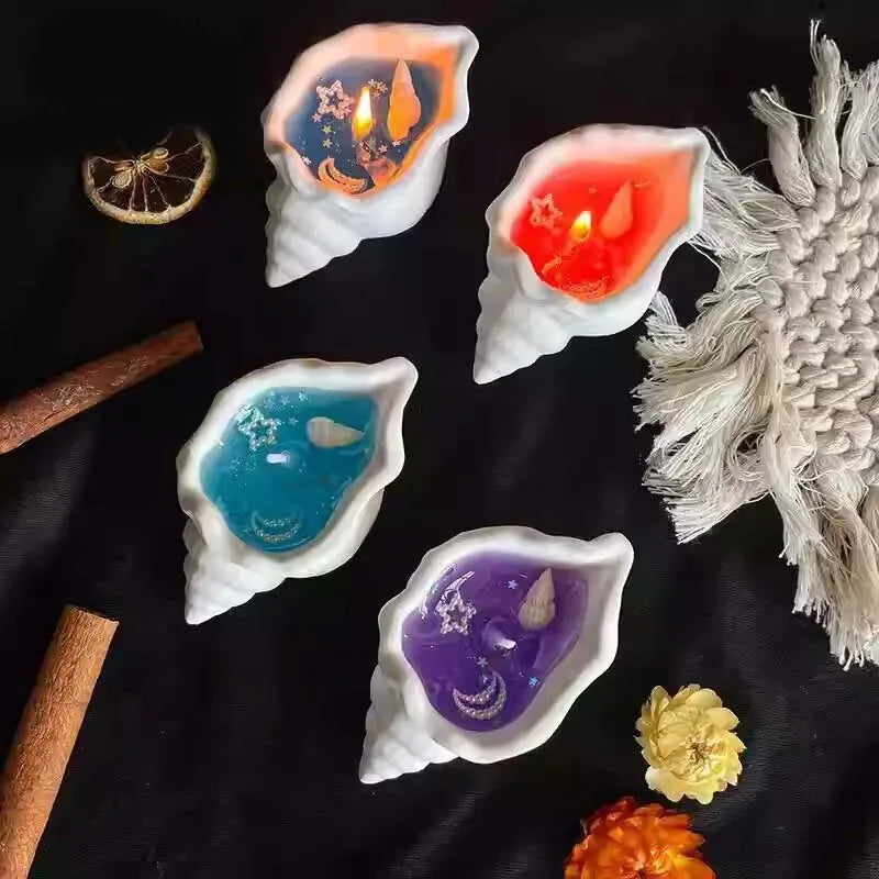 Sea Shell Aromatherapy Scented Candle – Handmade Jelly Wax Scented Candle Babs