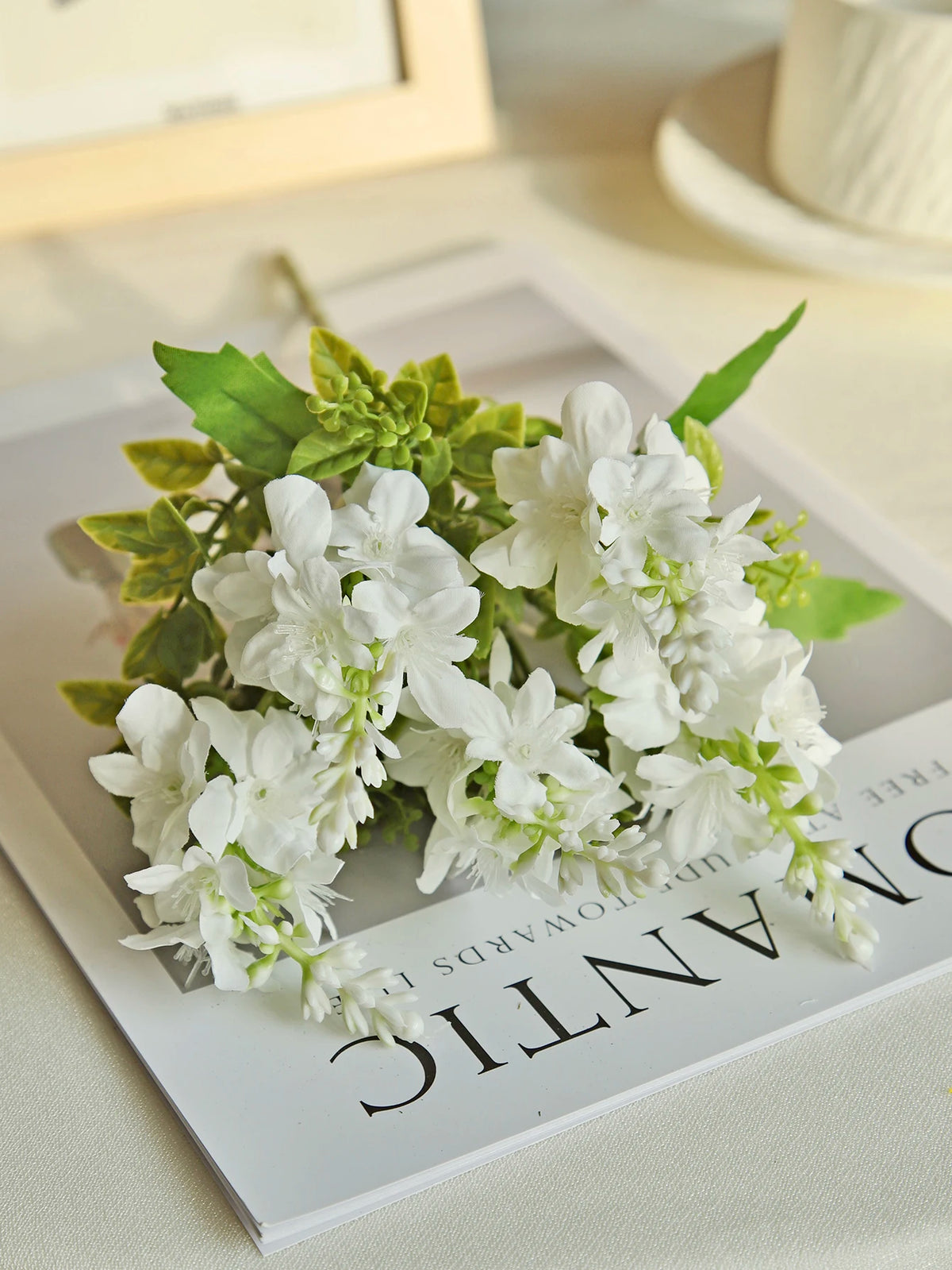 Silk Yucca Gloriosa Artificial Flowers for Wedding & Home Décor Artificial Silk Flowers Babs WHITE 1 PC
