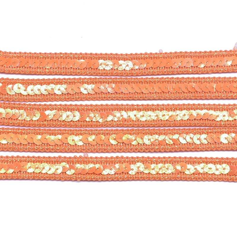 5M Sequin Ribbon Lace Trim 12mm – Bridal DIY Sewing Craft Sequin Lace Trim Babs B15 5M