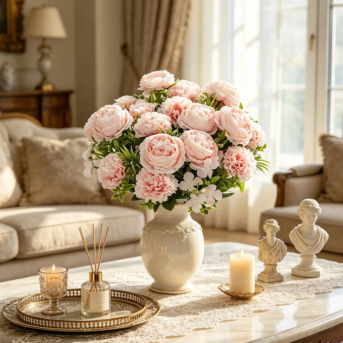 Artificial Silk Chrysanthemum Bouquet | Home & Wedding Decor Artificial Silk Flowers Babs