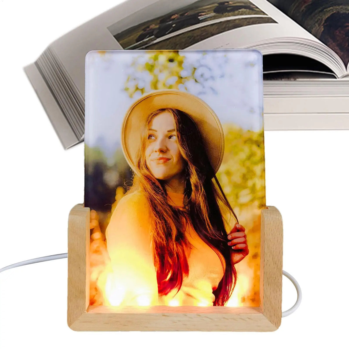 3D LED Night Light Sublimation Acrylic Photo Frame Blank LED Acrylic Photo Frame Babs