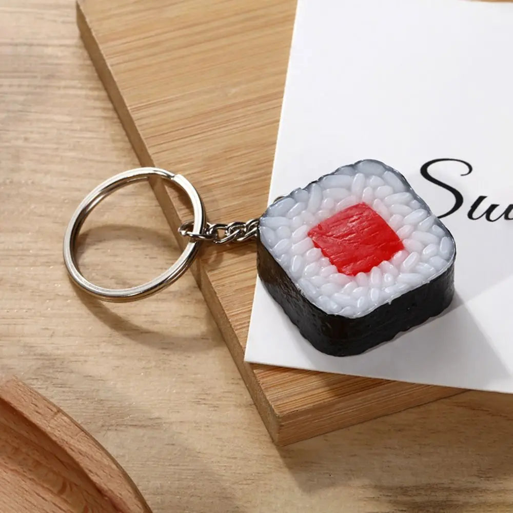 Sushi & Veggie Food Simulation PVC Keychain – Fun Bag Charm Novelty Keychain Babs C