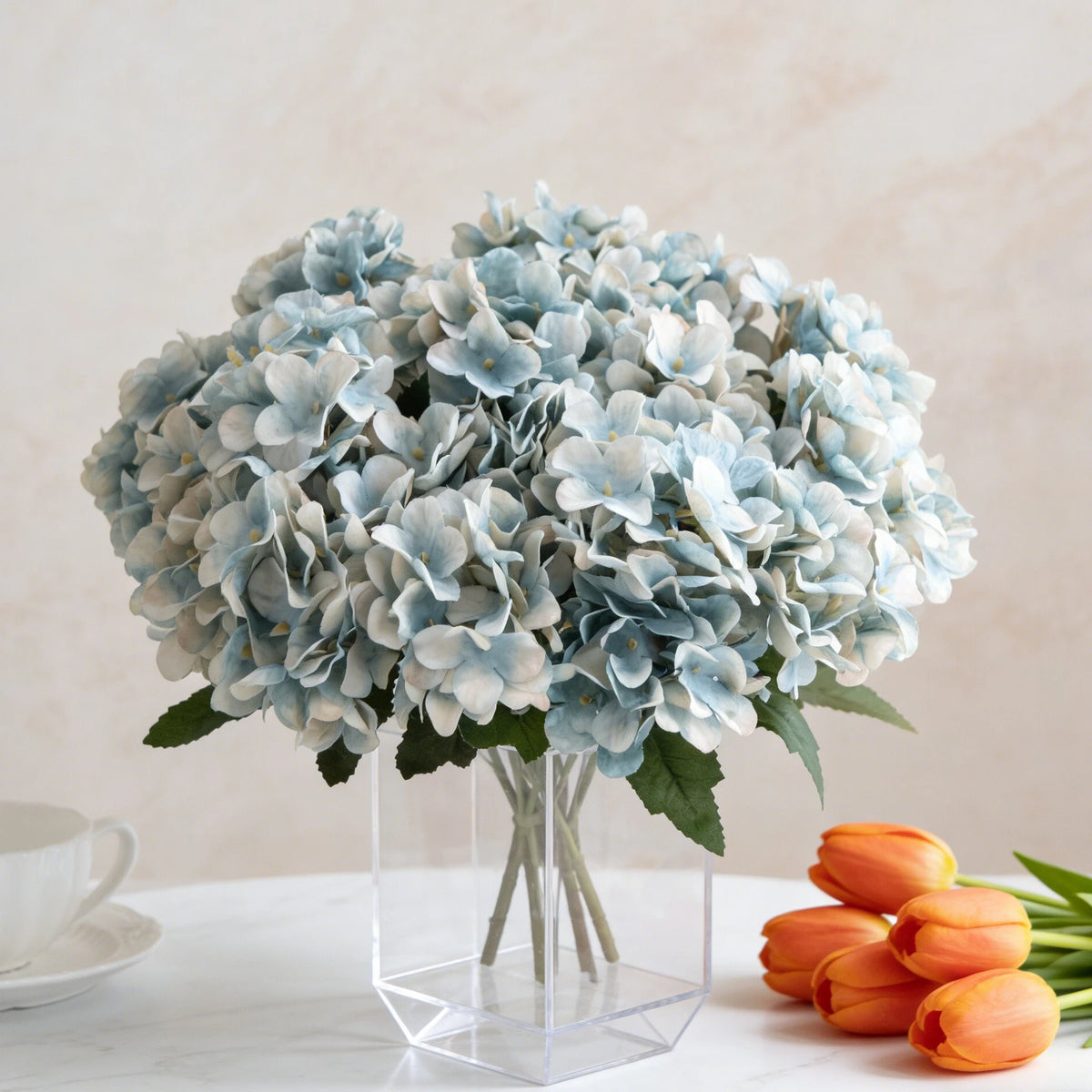 Silk Hydrangea Artificial Bouquet – Wedding & Home Décor Artificial Flower Bouquet Babs