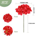 Silk Hydrangea Artificial Flowers | Wedding & Home Décor Artificial Flowers Babs Red 10 pcs