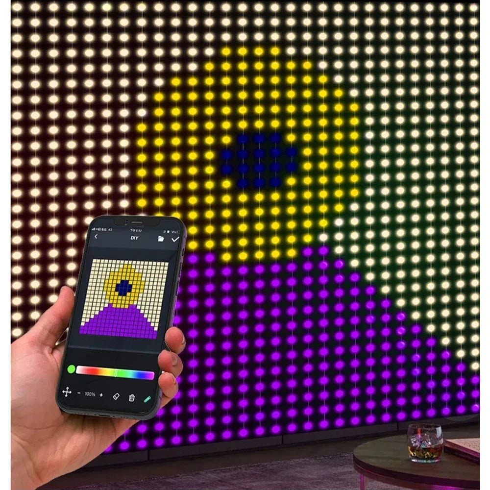Smart RGB LED Curtain Lights – Bluetooth, 400 LEDs, USB LED Curtain String Lights Babs