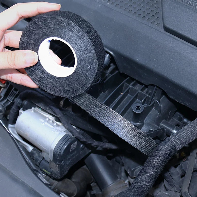 15M Heat-Resistant Flannel Tape – Car Wiring Harness Protection Wiring Harness Tape Babs