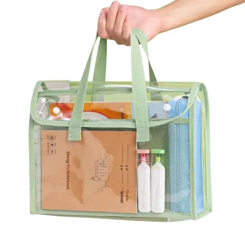 Transparent PVC Waterproof Tote Bag – Large File Organizer File Storage Tote Bag Babs
