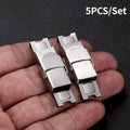 5pcs Stainless Steel Silicone DIY Jewelry Buckle Clasp Set Jewelry Buckle Clasp Babs 14mm Hole Width 5pc