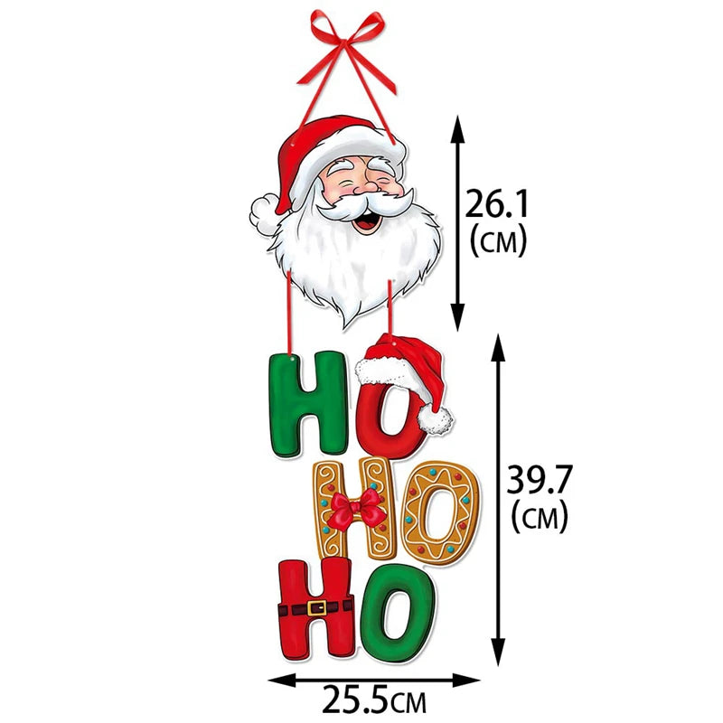 Christmas Door Hanger Ornaments – Santa, Snowman & Xmas Tree Christmas Ornaments Babs 1