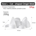 Cat Onigiri Mold – Cat Shape Sushi Rice Ball Maker Tool Sushi Mold Tool Babs L 1pcs