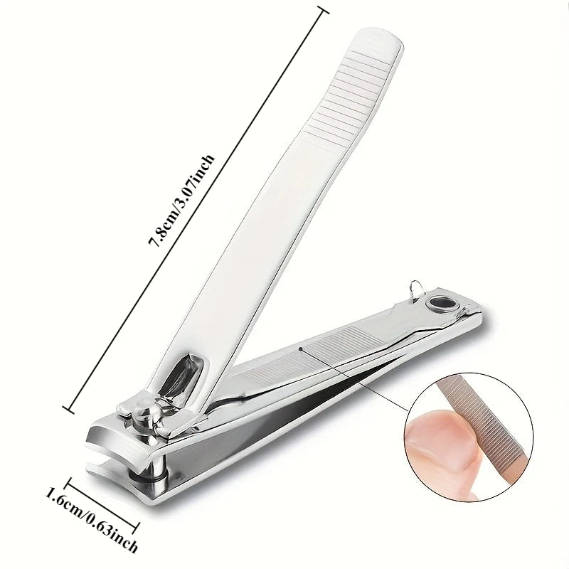 Large Nail Clipper with Built-In File – Stainless Steel Tool Nail Clipper Babs