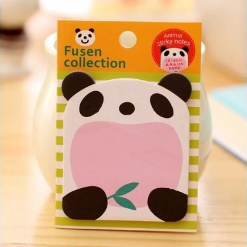 Cute Animal Shaped Sticky Notes – Memo Pads & To-Do Lists Sticky Notes Babs panda-20 pages
