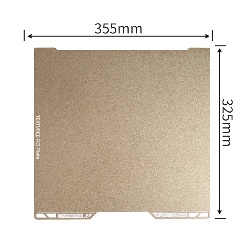 Bambu Lab H2D 380mm PEO/PET/PEI Double-Sided Build Plate 3D Printer Build Plate Babs