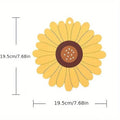 Sunflower Insulation Pad – Heat-Resistant PVC Cup & Table Mat Table Insulation Mat Babs L
