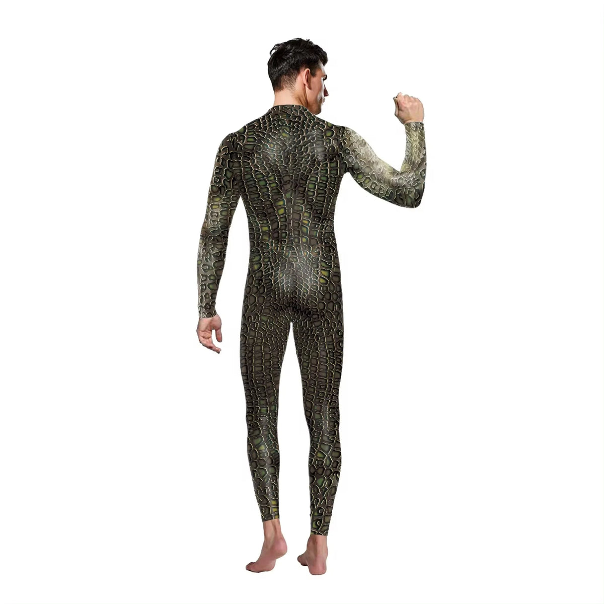 Men's Snake Scale Cosplay Bodysuit Halloween Jumpsuit Cosplay Bodysuit Babs