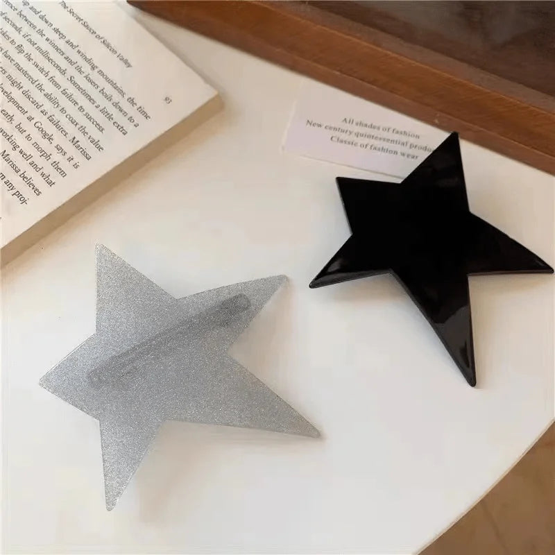 Shiny Star Spring Hair Clip – Y2K Irregular Ponytail Headwear Hair Clip Babs