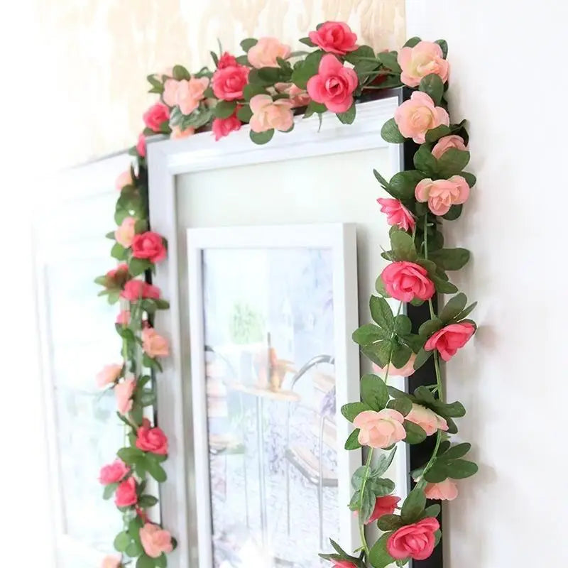 2.5m Artificial Rose Vine | 45 Roses Wedding & Event Décor Artificial Flower Vine Babs