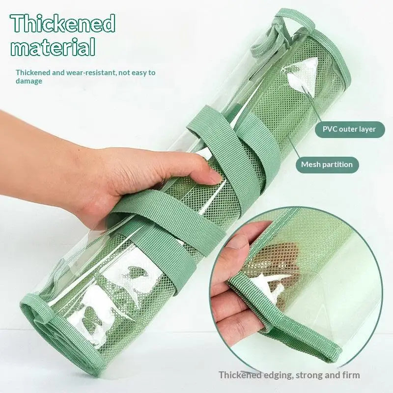 Transparent PVC Exam Tote Bag – Waterproof & Mesh Pockets Clear PVC Tote Bag Babs