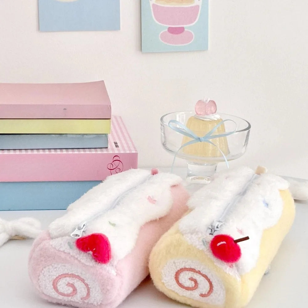 Plush Pencil Case – Cute Large Capacity Student Stationery Bag Plush Pencil Case Babs