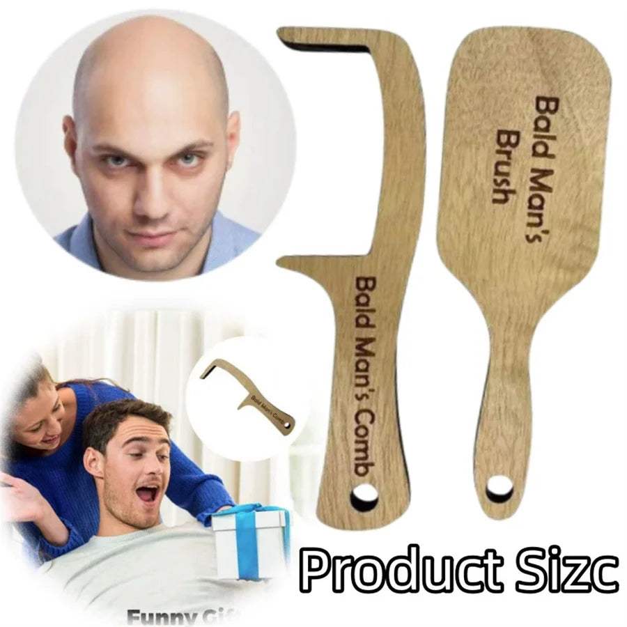 Wooden Comb for Bald Men – Funny Novelty Gag Gift Novelty Gag Gift Babs