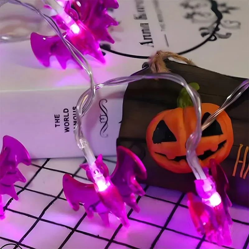 Halloween LED Pumpkin Bat String Lights – Party & Home Decor Halloween String Lights Babs