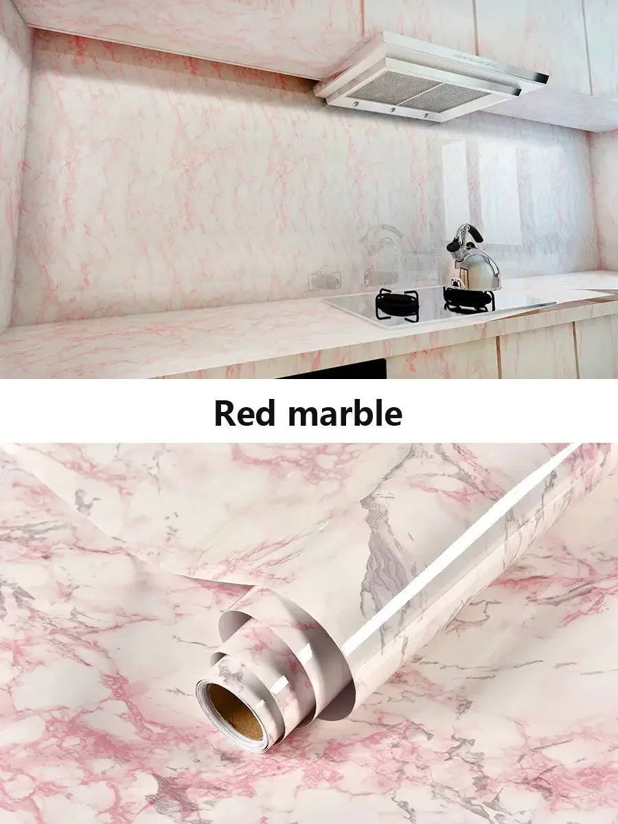 40cm Marble Self-Adhesive Waterproof PVC Wall Sticker Roll Wall Sticker Roll Babs