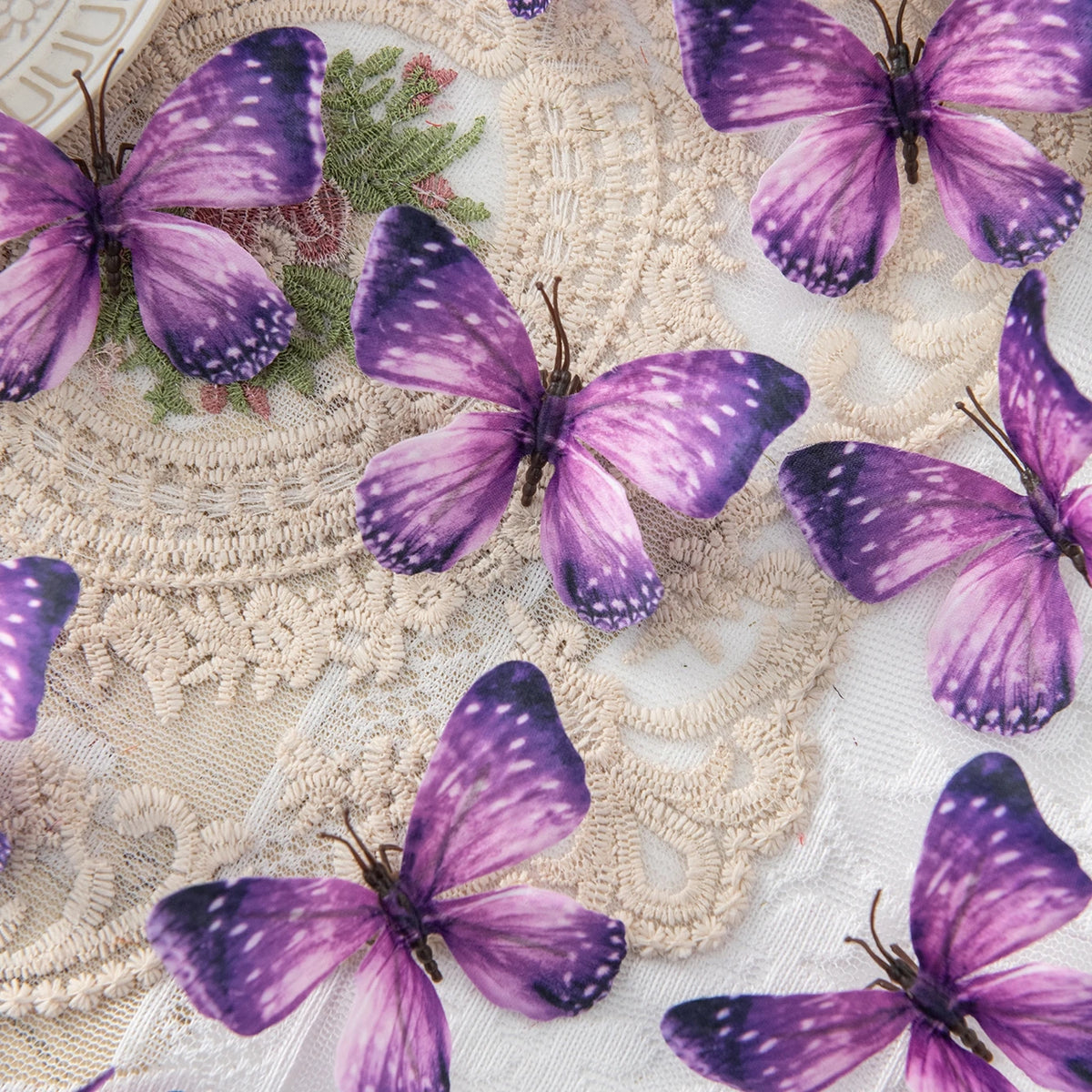 50/100 Pcs Artificial Fluorescent Butterflies for Home & Wedding Artificial Butterfly Decor Babs color 4 100 pcs