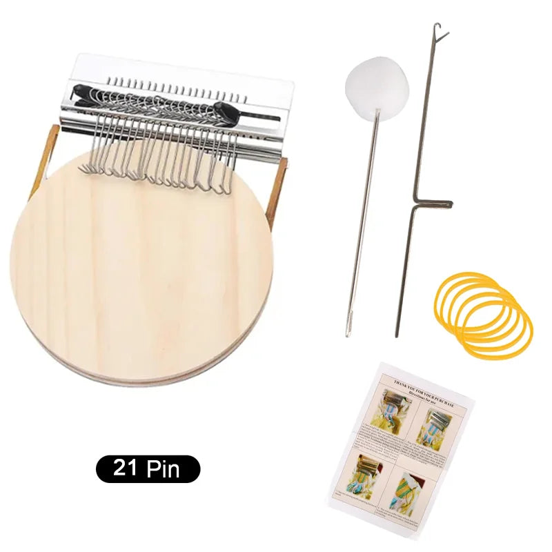 Wood Small Loom Weaving Frame – Tapestry & Darning Starter Kit Weaving Loom Frame Babs