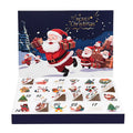 24-Grid Christmas Advent Calendar DIY Fillable Gift Boxes for Kids Advent Calendar Set Babs Empty Box 30x21cm