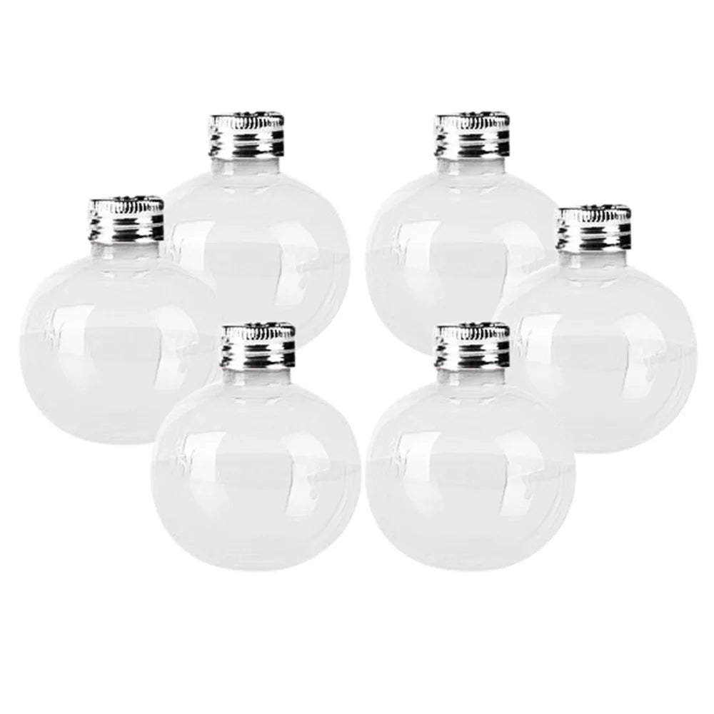 6-Pack Ball Christmas Tree Ornament Drink Bottles | 50ml Christmas Ornament Bottles Babs