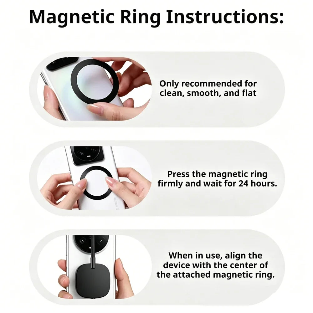Magnetic Flexible LED Selfie Fill Light – Dimmable 3 Color Temps LED Selfie Fill Light Babs