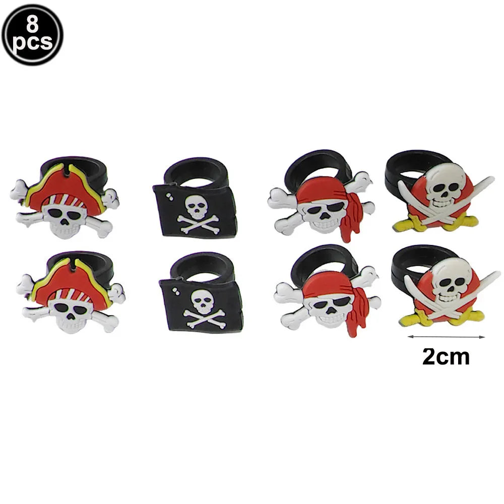 Pirate Theme Silicone Wristbands – Party Favor Bracelets Party Favor Wristbands Babs MINT GREEN
