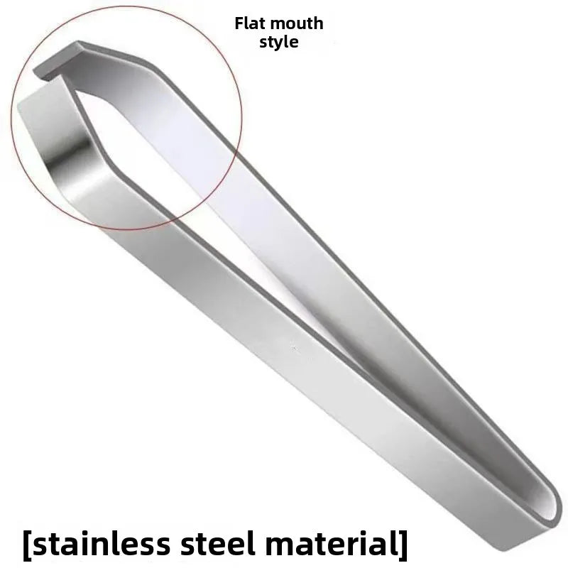 Stainless Steel Kitchen Tweezers – Fish Bone & Feather Remover Kitchen Food Tweezers Babs Flat mouth