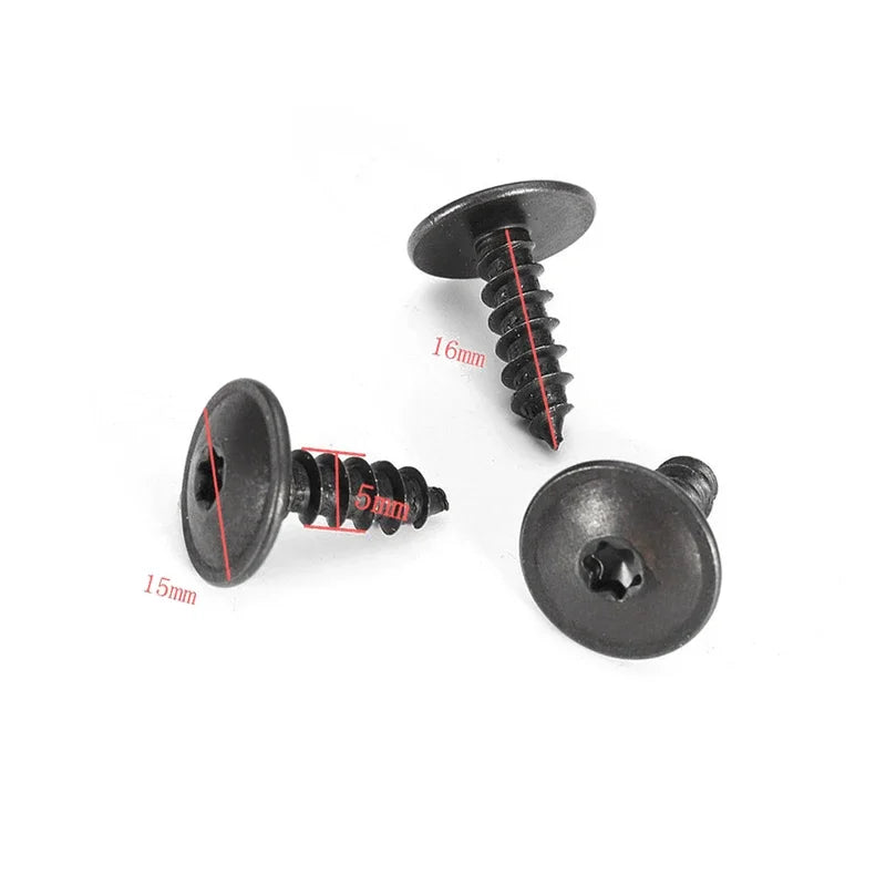 30Pcs M5 Self-Tapping Screws for VW Golf Polo Audi Engine Cover Car Fastener Screws Babs