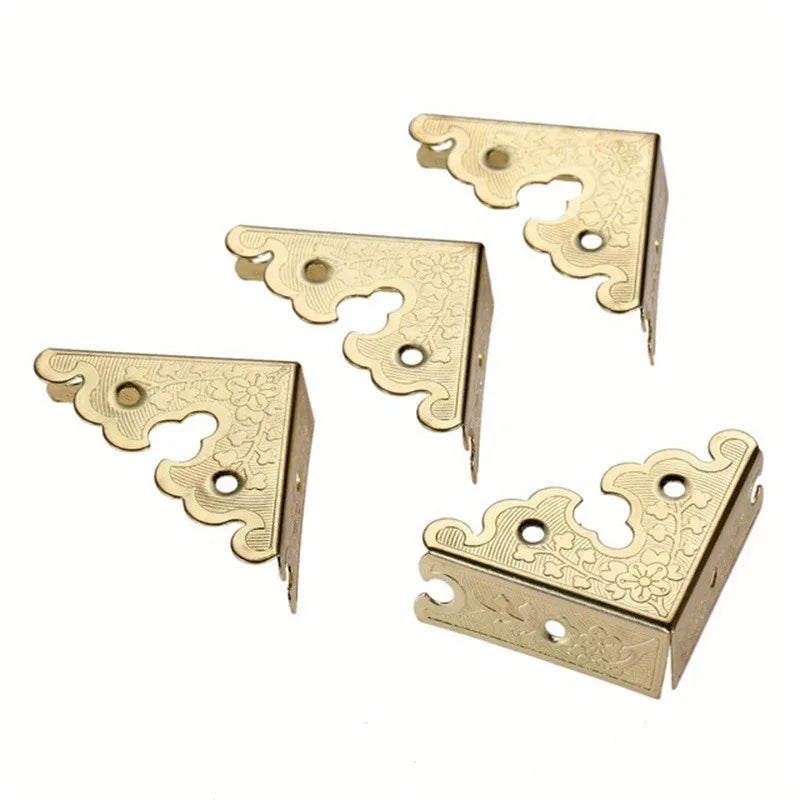 34mm Iron Corner Guards for Wooden & Gift Boxes – 4-Sided Box Corner Protectors Babs