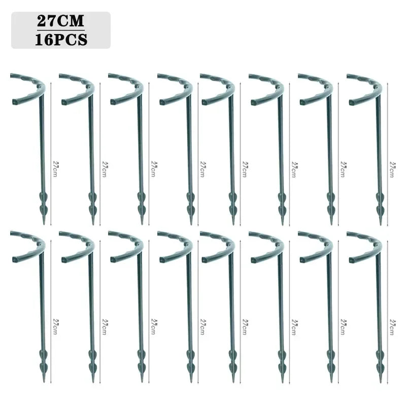 Semicircle Plant Support Stakes 4–32PCS | Vine Climbing Bracket Plant Support Stakes Babs 27CM-16PCS