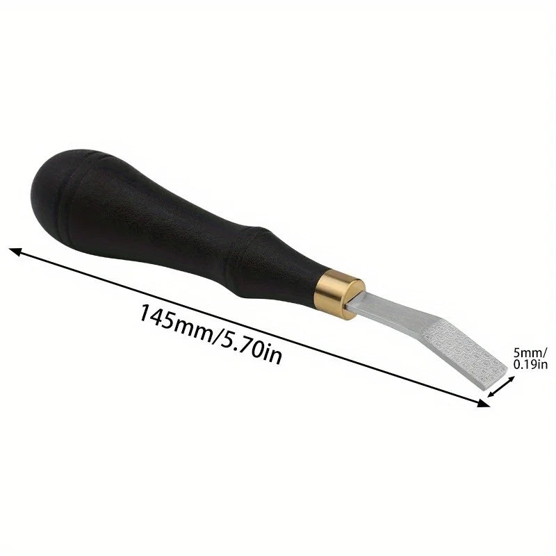 Silicone Handle Leather File Tool – DIY Edge & Surface Finishing Leather Craft File Babs 5mm