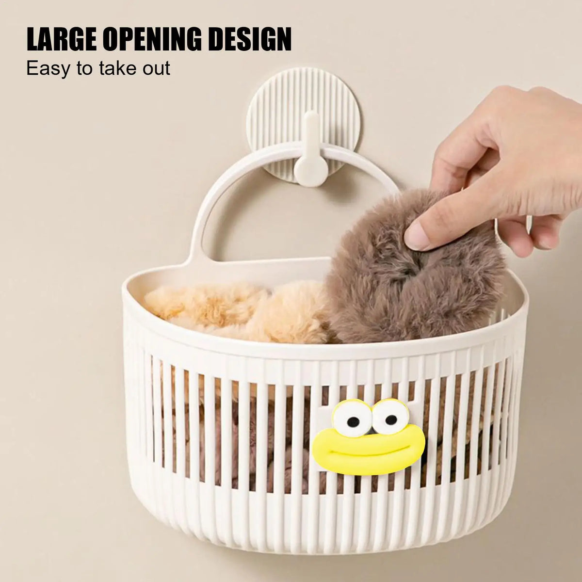 Wall-Mounted Hanging Storage Basket – Bathroom & Kitchen Wall Hanging Basket Babs