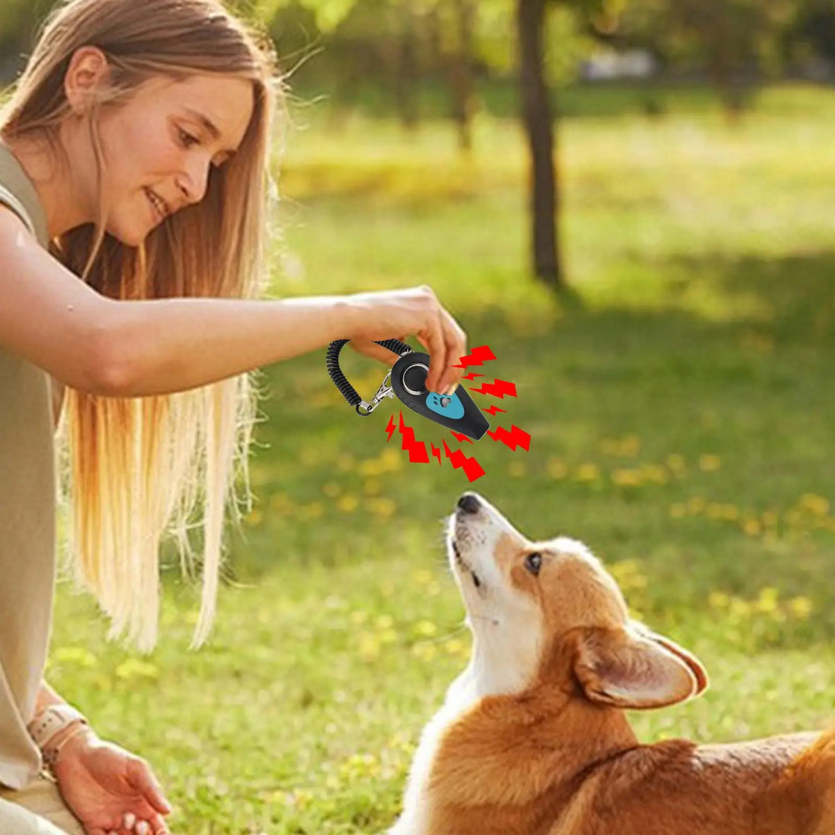 Dog Training Clicker with Wrist Strap – Cat & Pet Trainer Pet Training Clicker Babs
