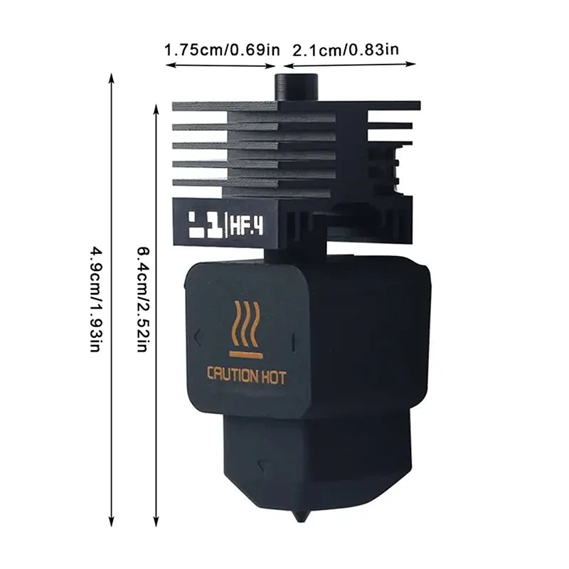 Bambu Lab H2D High Flow Hotend – Hardened Steel 0.4mm Nozzle 3D Printer Hotend Babs