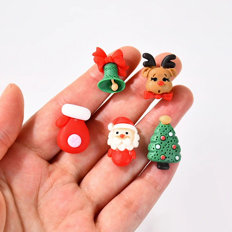 Mini Christmas Resin Figurines – Santa & Xmas DIY Ornaments Christmas Resin Figurines Babs