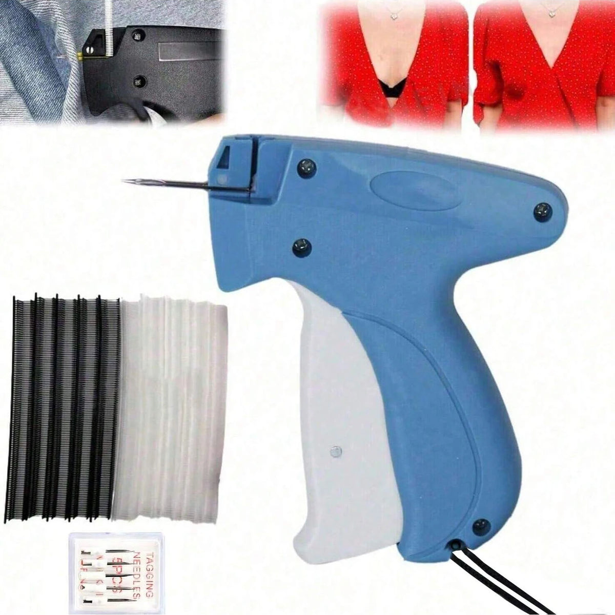 Micro Stitch Gun – Quick Fabric & Quilt Repair Tacking Device Fabric Tacking Gun Babs dark blue