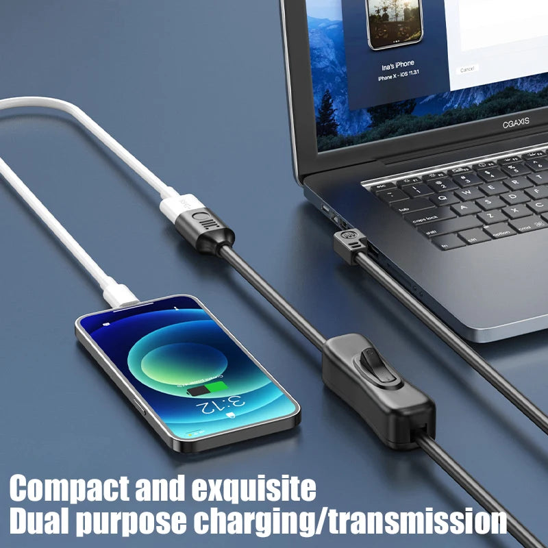 USB 3.0 Extension Cable with Power Button Switch – 5Gbps USB Extension Cable Babs