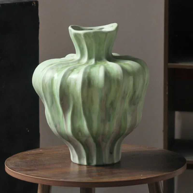 Glazed Ceramic Vase – Modern Desktop Flower Pot & Home Décor Ceramic Vase Babs B Style