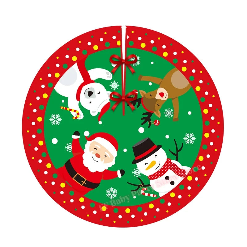 Plush Snowflake Christmas Tree Skirt – Gold Silver Holiday Decor Christmas Tree Skirt Babs B 120cm