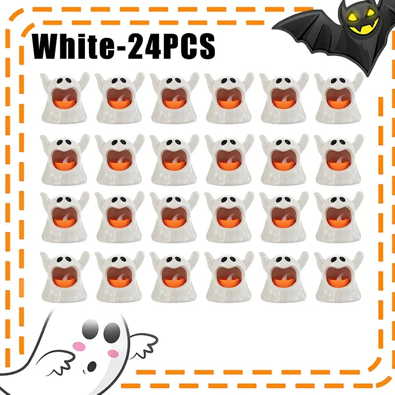 LED Ghost Candle Lamp – Halloween & Festival Party Decor LED Halloween Decor Babs White-24PCS