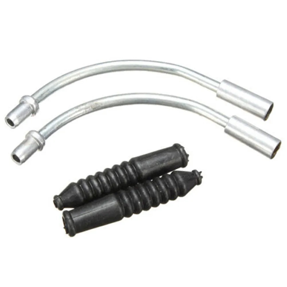2 Pairs Bike V-Brake Noodles Cable Guide with Plastic Boot Sleeves Bike Brake Parts Babs