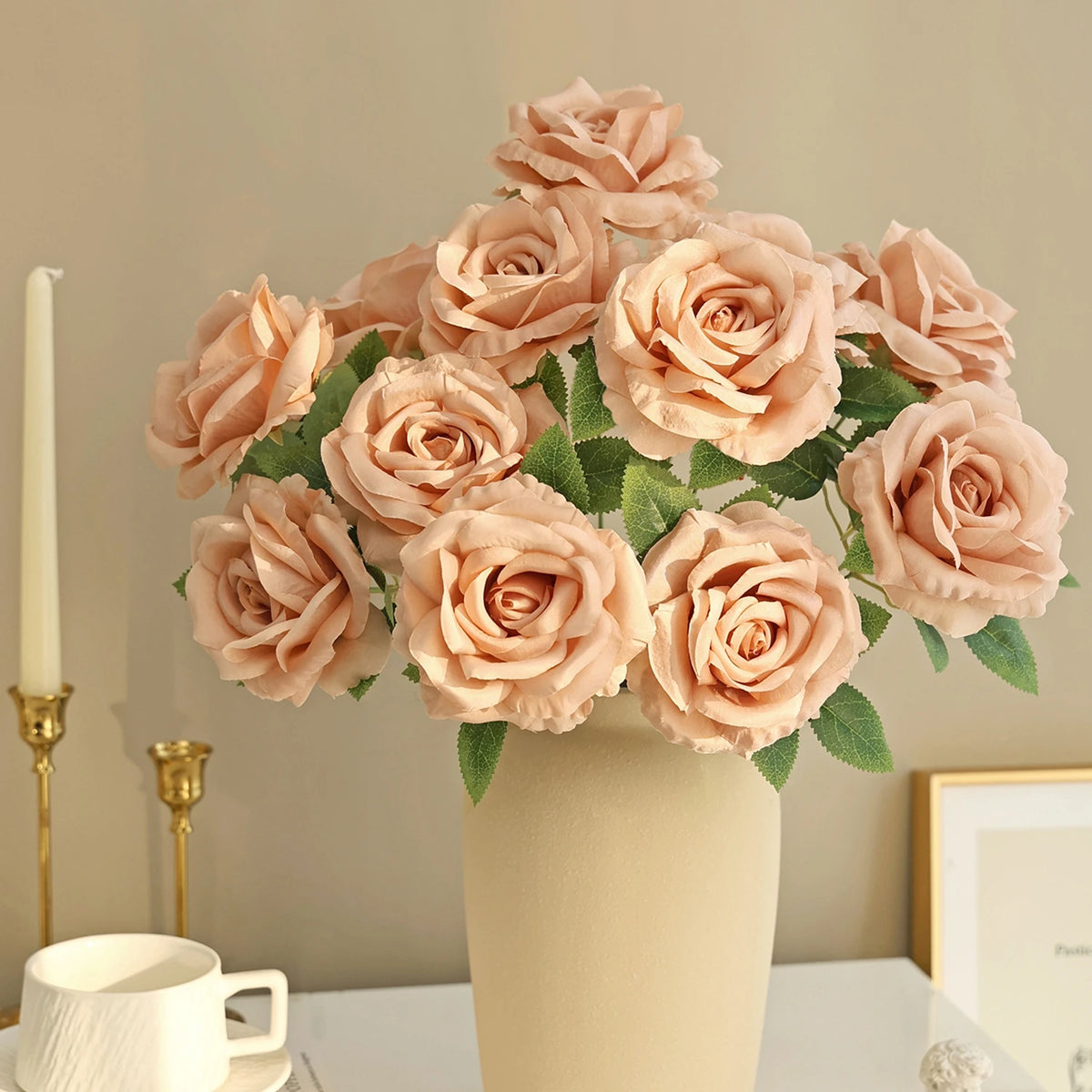 Artificial Silk Rose Bouquet – Wedding & Home Décor Artificial Flower Bouquet Babs