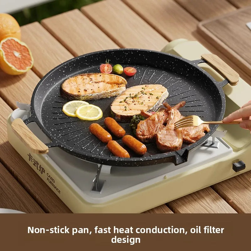 Korean Maifan Stone Nonstick Grill Pan – Induction Compatible Nonstick Grill Pan Babs