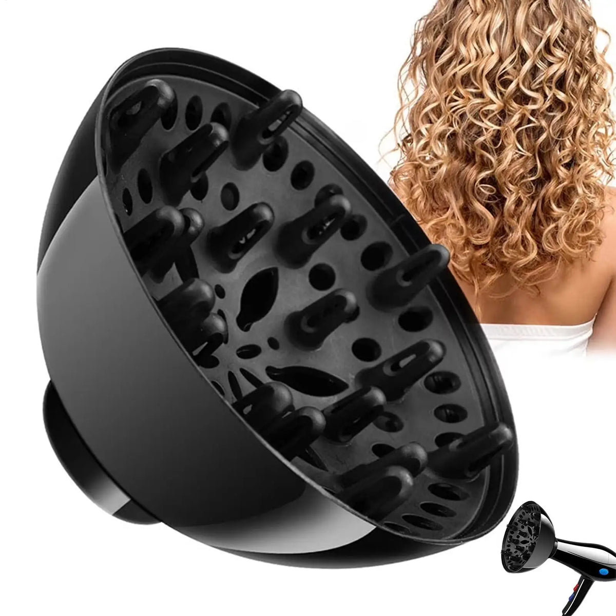 Universal Blow Dryer Comb Attachment – Lightweight Hair Styling Hair Dryer Attachment Babs